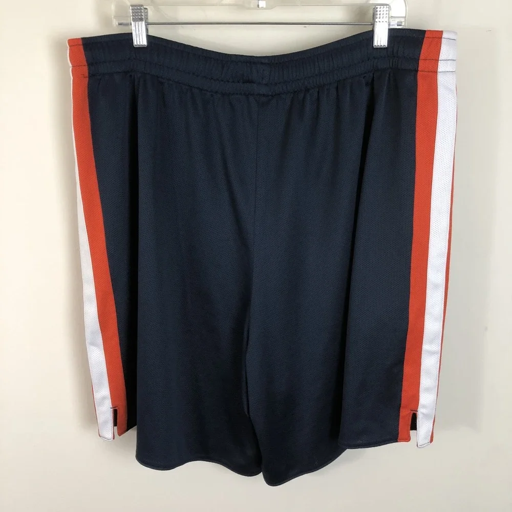 Nike Team Virginia Cavaliers Lacrosse Shorts Sz XL Navy Orange NCAA Retro Y2K